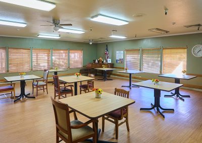 The dining room at Wagner heights